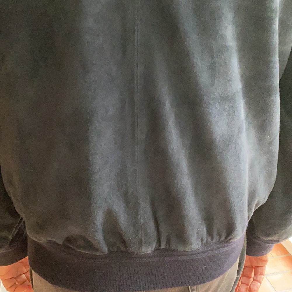 REAL SUEDE NAVY MENS JACKET MADE IN ITALY NWOT - Picture 11 of 16